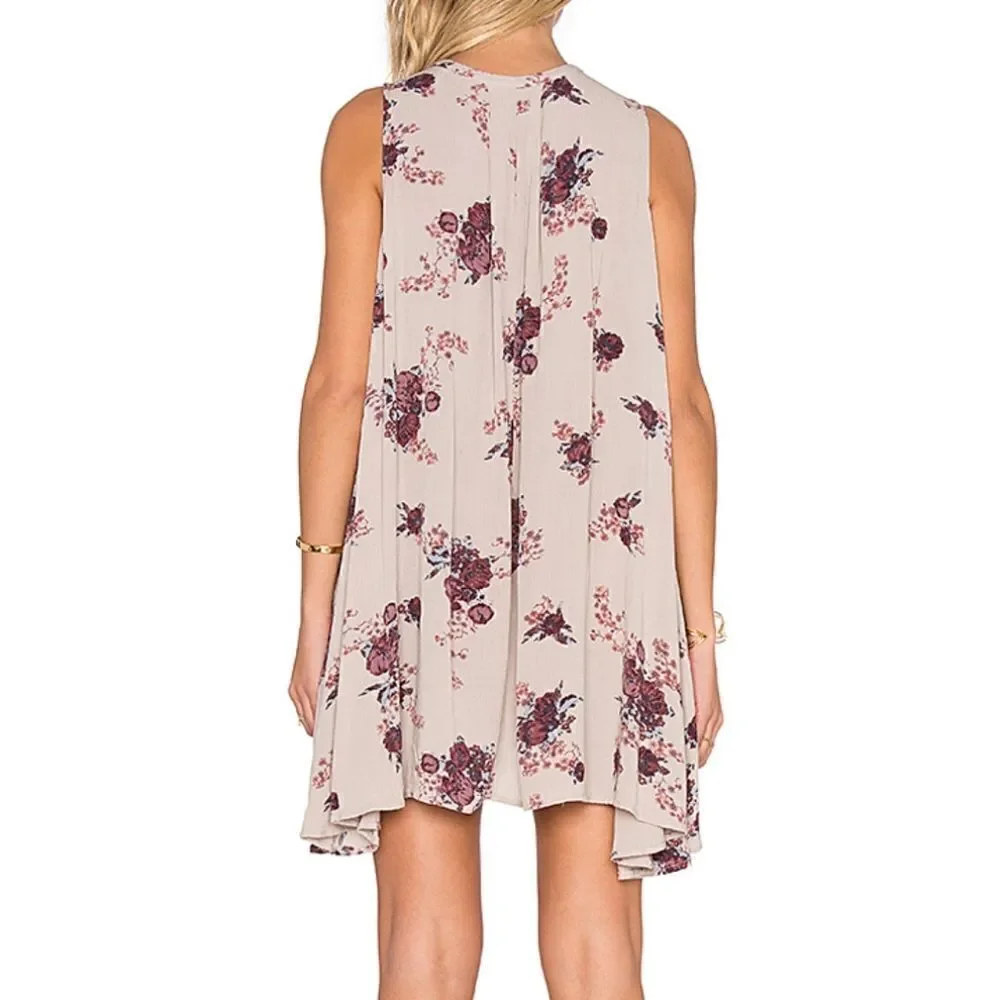 Free People Tree Swing Washed Stone Tunic Dress